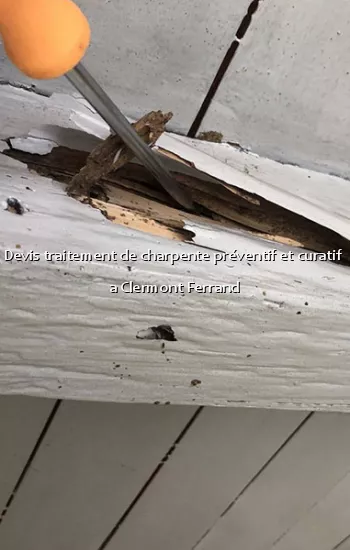Devis traitement de charpente préventif et curatif a Clermont Ferrand